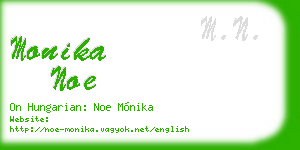 monika noe business card