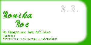 monika noe business card